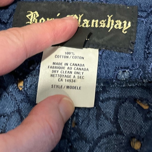 ❣️RONI BLANSHAY MONTRÉAL • Vintage Embroidered Jacket with Shoulder Pads Size 10 - Picture 6 of 8